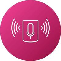 Voice Assistant Icon Style vector