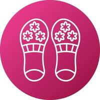 Slippers Icon Style vector