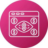 Cost Per Mille Icon Style vector