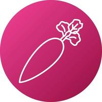 Radish Icon Style vector