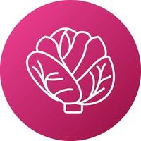 Cabbage Icon Style vector