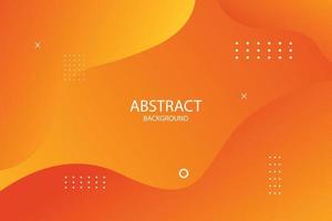 abstract orange gradient background dynamic shapes vector illustration.