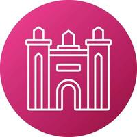 Dubai Gate Icon Style vector