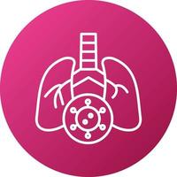 Lungs Infection Icon Style vector