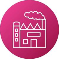 Factory Pollution Icon Style vector