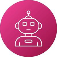 Humanoid Robot Icon Style vector
