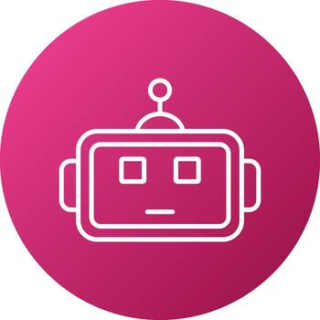Robotics Eye Icon Style vector
