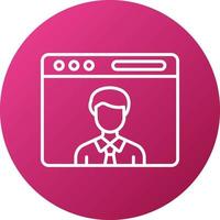 Blogger Icon Style vector