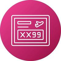 Codeshare Flight Icon Style vector