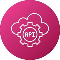 Api Icon Style vector
