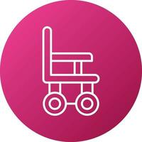 Automatic Wheelchair Icon Style vector