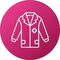 Doctor Coat Icon Style vector