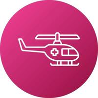 estilo de icono de helicóptero vector