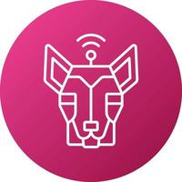 Robot Dog Icon Style vector