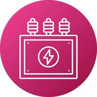 Power Transformer Icon Style vector