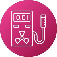Geiger Counter Icon Style vector