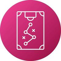 Goal Strategy Icon Style vector