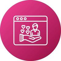 Personalized Web Store Icon Style vector