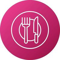 Dinner Icon Style vector