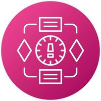 Project Deadline Icon Style vector