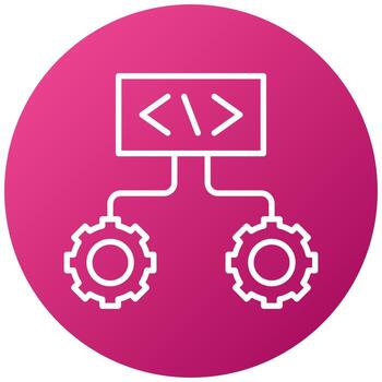 Code Setting Icon Style vector