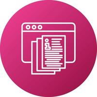 Documentation Portal Icon Style vector