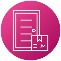 Door Delivery Icon Style vector