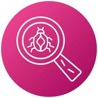 Search Bug Icon Style vector