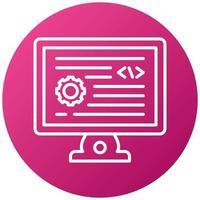 Backend Development Icon Style vector