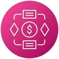 Project Budget Icon Style vector