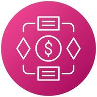 Project Budget Icon Style vector