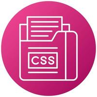 Css File Icon Style vector