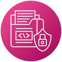 Data Security Icon Style vector