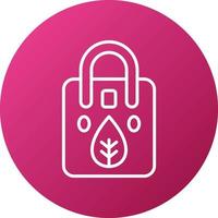 Eco Bag Icon Style vector