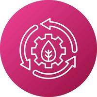 Sustainable Energy Icon Style vector