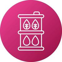 Biofuel Barrell Icon Style vector