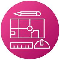 Engineering Sketch Icon Style vector