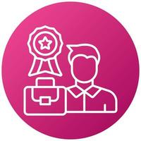 Career Expert Icon Style vector