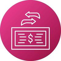 Transfer Amount Icon Style vector