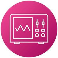 Oscilloscope Icon Style vector