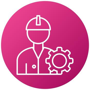 estilo de icono de configuración de ingeniería vector