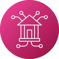 Branch Network Icon Style vector