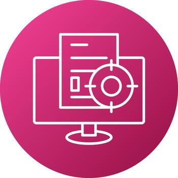 Contextual Targeting Icon Style vector