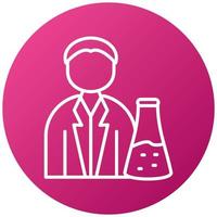 Chemist Icon Style vector