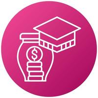 Education Savings Icon Style vector