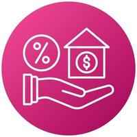 Home Loan Icon Style vector