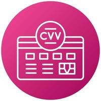 Cvv Icon Style vector