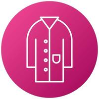 Doctor Coat Icon Style vector