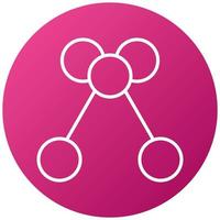 Molecules Icon Style vector