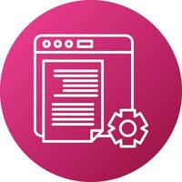 Content Management System Icon Style vector